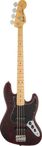 Fender FSR Sandblasted Ash Jazz Bass MN Crimson Red Transparent