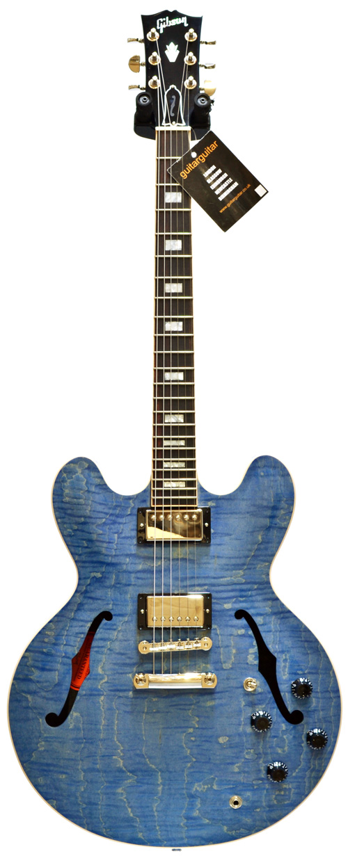 Gibson ES-335 Figured Top Indigo Blue Ltd Ed | guitarguitar