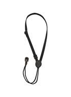 Levy's M22-BLK Ukulele Strap With Sound Hole Hook Black