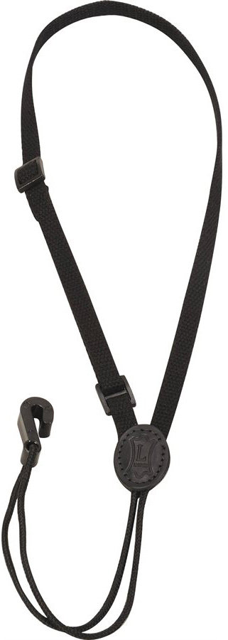 Levy's M22-BLK Ukulele Strap With Sound Hole Hook Black