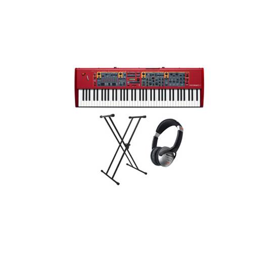 Nord Stage 2 EX HP76 with Keyboard Stand and Headphones