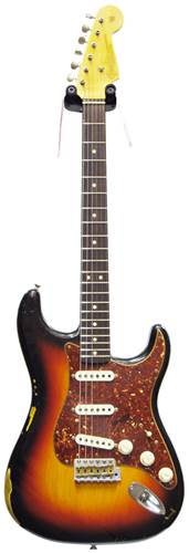Fender Custom Shop 1963 Strat Heavy Relic 3 Tone Sunburst Tortoise Shell Pickguard #R80215