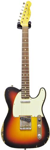Fender Custom Shop 1964 Super Heavy Relic Tele L-Series 3 Tone Sunburst #L10779