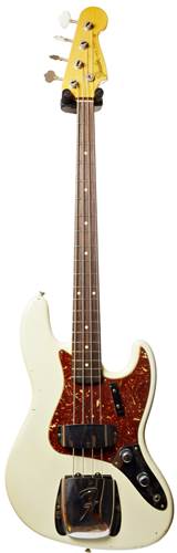 Fender Custom Shop 1960 Journeyman Relic Jazz Bass RW Aged Olympic White #R81268