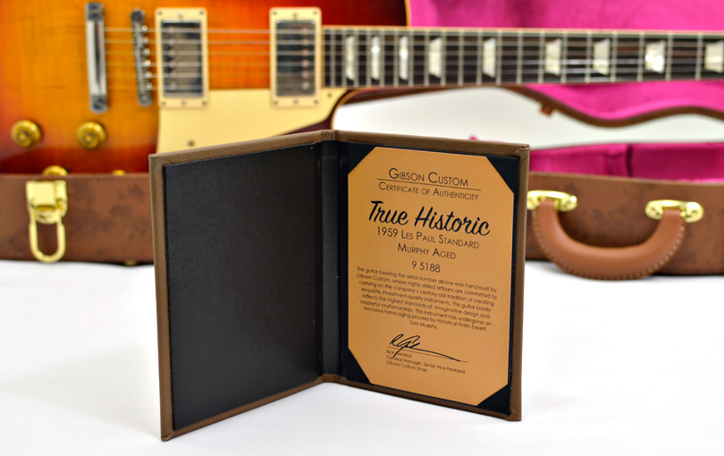 Gibson Custom Shop True Historic 1959 Les Paul Reissue Aged Vintage Cherry Sunburst