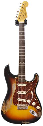 Fender Custom Shop 1963 Strat Heavy Relic Faded 3 Tone Sunburst Master Built by Dennis Galuszka #R82022