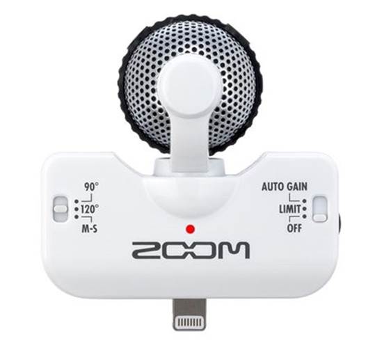 Zoom IQ5 White iPhone Recorder Model 5 and above