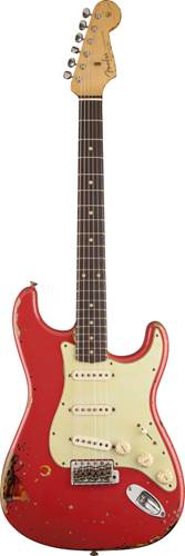 Fender Custom Shop Michael Landau Signature 1963 Relic Strat Fiesta Red over 3 Tone Sunburst Master Built by Jason Smith