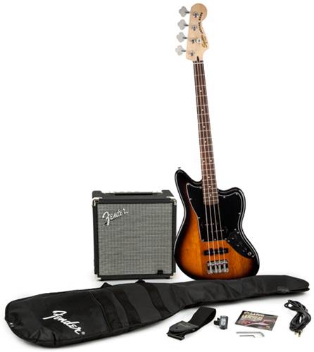 Squier Start Playing Jaguar Bass Special SS Pack With Rumble 15 Amp