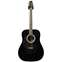Stagg SW201 4/4 Dreadnought LH Black Front View