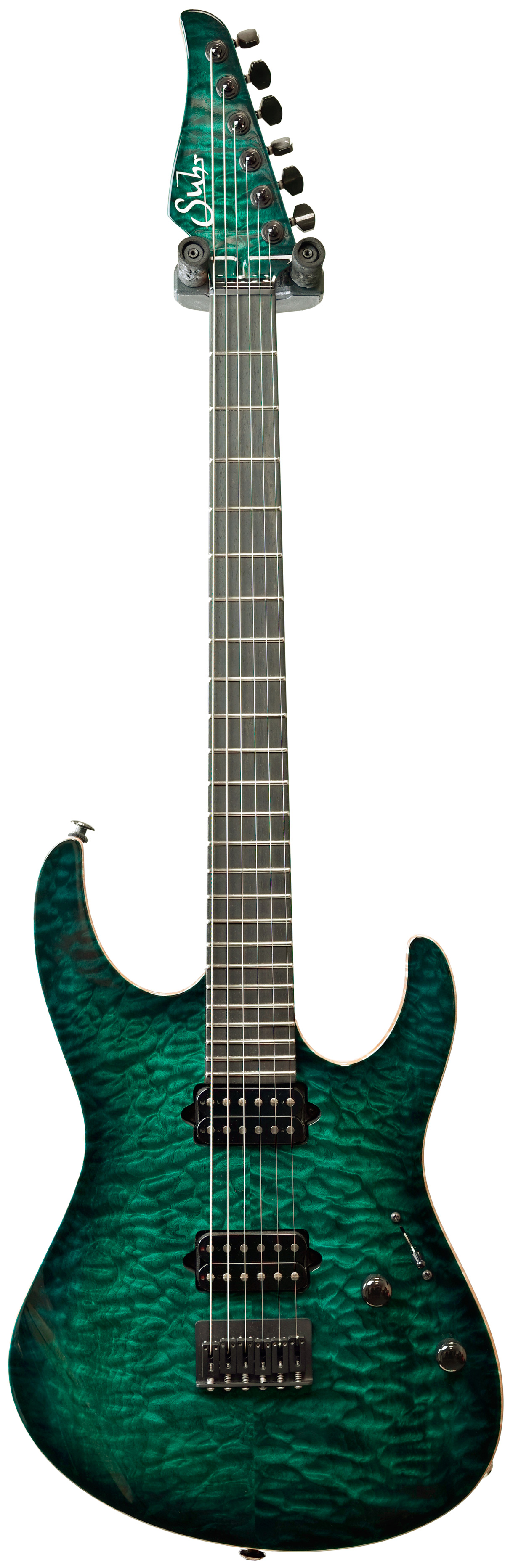 ギター Suhr Modern DealerSelected Quilted Maple Suhr GuitarGuitar Select #33 Modern Trans Teal Burst Quilt Maple