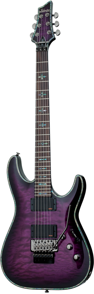 Schecter Hellraiser C-1 FR Trans Purple Burst
