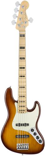 Fender American Elite Jazz Bass V Ash MN Tobacco Sunburst