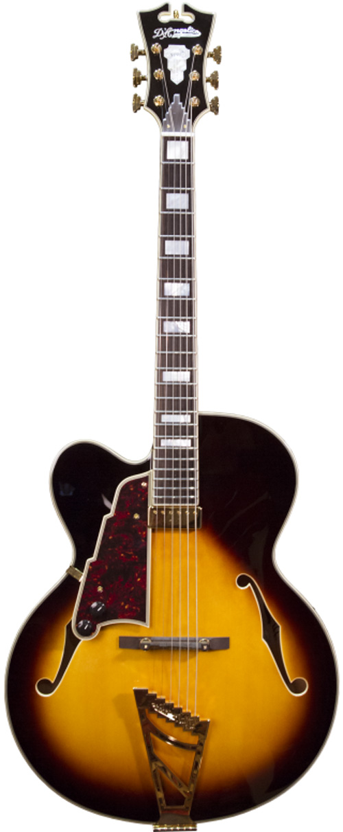 D'Angelico EXL-1 LEFTY VS Archtop Lefty Floating Vintage Sunburst
