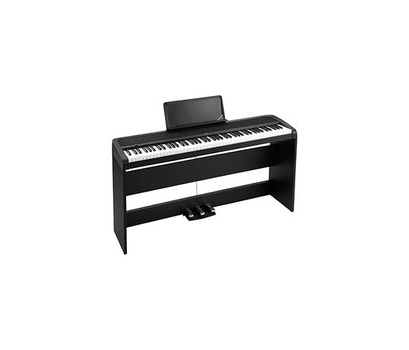 Korg B1SP Black Digital Piano with Stand and 3-Pedal Unit