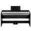 Korg B1SP Black Digital Piano with Stand and 3-Pedal Unit Front View