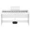 Korg B1SP White Digital Piano with Stand and 3-Pedal Unit Front View