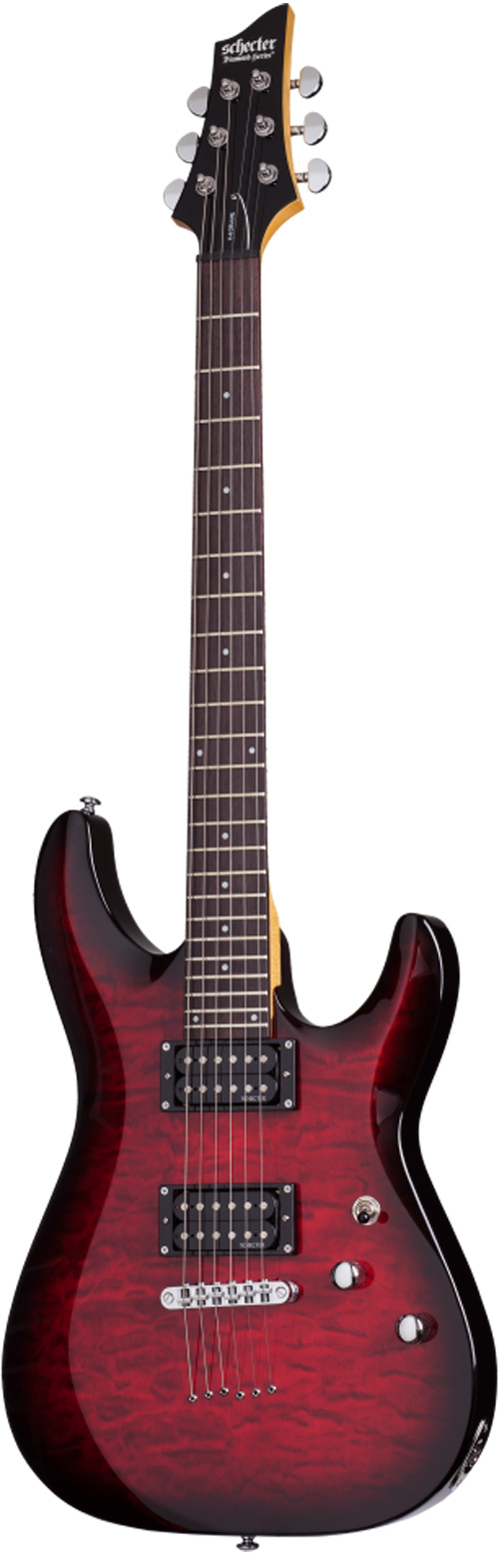 Schecter C-6 Plus Black Cherry Burst