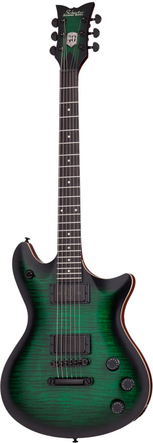 Schecter Tempest 40th Anniversary Emerald Green Burst Pearl