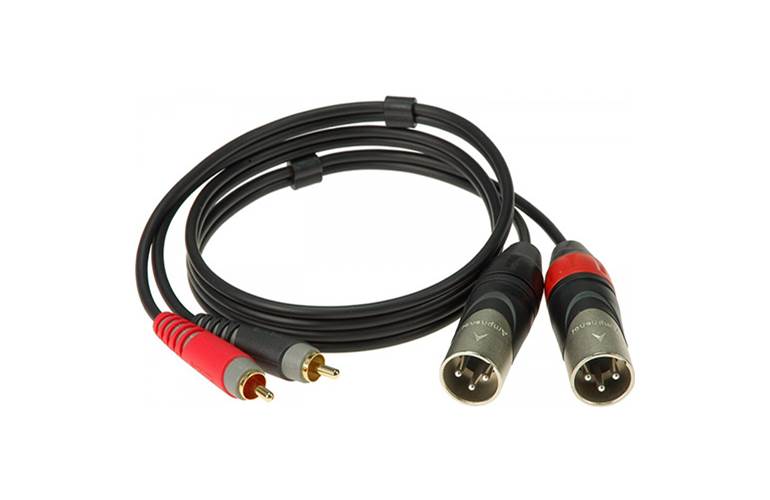 Klotz AT-CM0300 2 x RCA - 2 Male XLR 3m Klotz AT-CM0300 2 x RCA - 2 Male XLR 3m