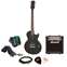 Epiphone Les Paul Special VE Ebony with Marshall MG10CF Package Front View