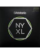 D'Addario NYXL45105, Bass Set Long Scale, Light Top / Med Bottom, 45-105