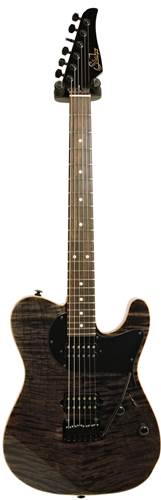 Suhr Classic T Trans Charcoal Mahogany/Quilt Maple RW #29278