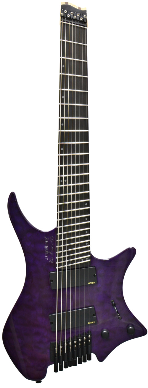 Strandberg Boden OS 8 EMG Limited Edition Purple-Quilt Maple Ebony 