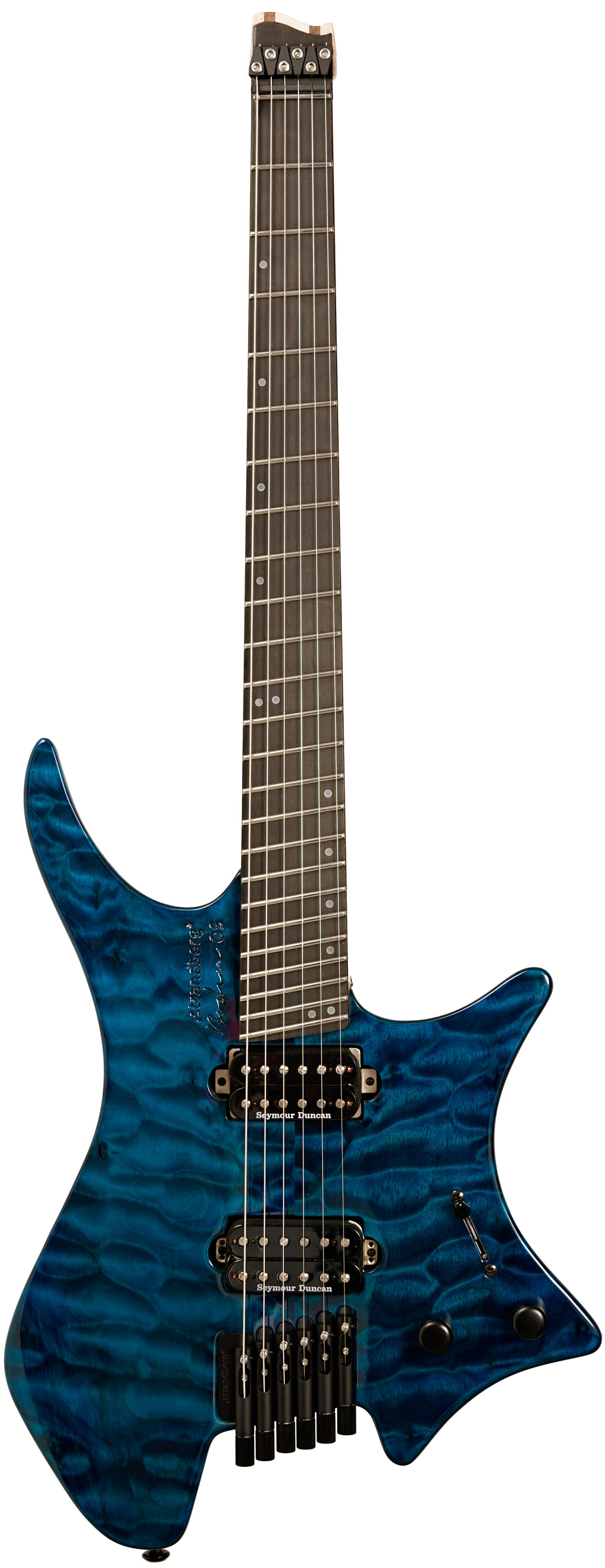 Strandberg Boden OS 6 Limited Edition Blue-Quilt Ebony Board | guitarguitar