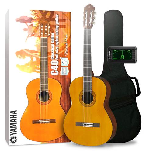 Yamaha C40 Standard Pack Classical Guitar Set