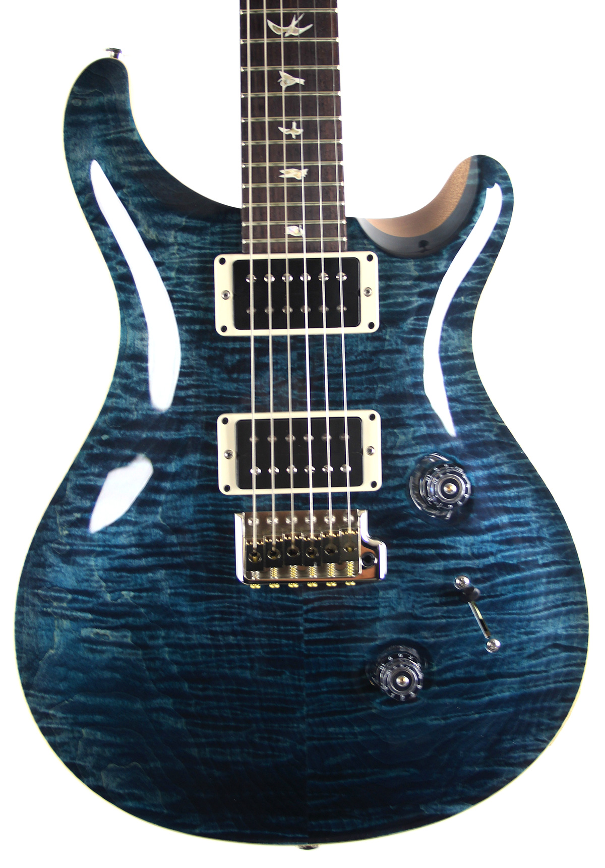 PRS Custom 24 Experience Ltd Slate Blue Pattern Thin Stained Maple Neck  85/15 Pickups Trem (2016)