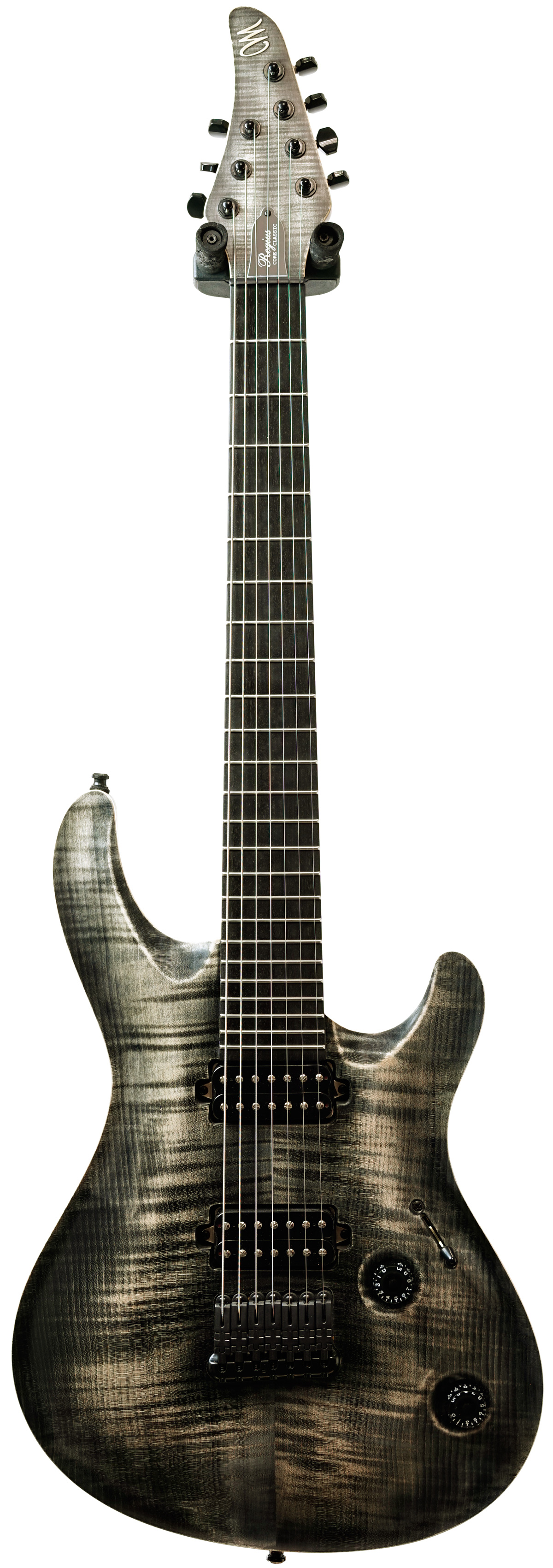 Mayones Regius 7 Core Classic Flamed Maple Top Matt Trans Graphite