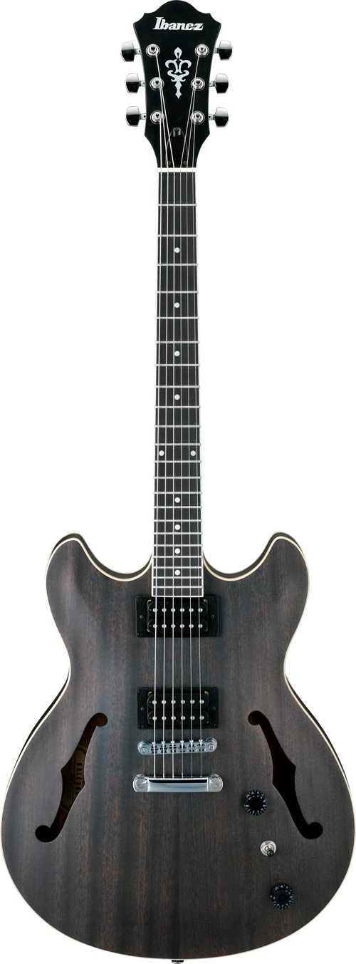 Ibanez AS53-TKF Trans Black Flat | guitarguitar