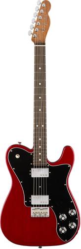 Fender Exotic Wood 2017 Limited Edition American Professional Mahogany Tele Deluxe Shawbucker Crimson Red Transparent