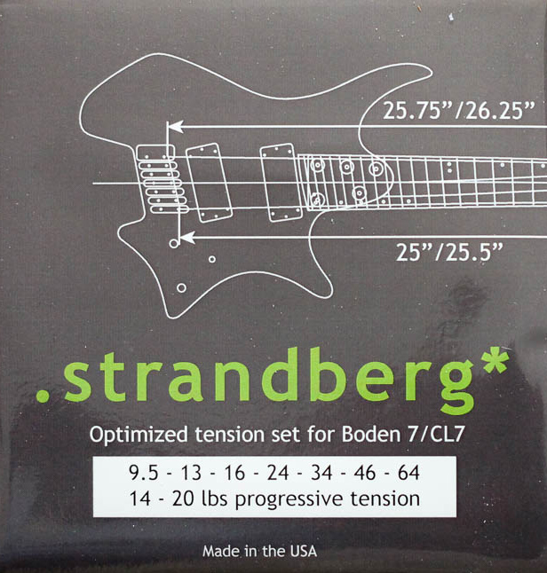 Strandberg Optimized Tension Strings for Boden 7 or CL7 5 Sets