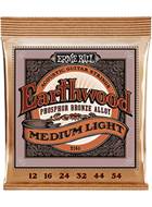 Ernie Ball 2146 Earthwood Acoustic Medium Light 12-54