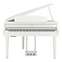 Yamaha CLP-665 Polished White Grand Piano Front View