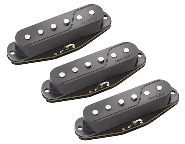 Fishman PRF-STR-BK3 Fluence Multi Voice Pick Up - Set Of 3 Single Width For St -Black