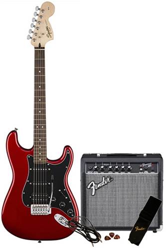 Squier Affinity Strat HSS Starter Pack Candy Apple Red