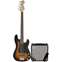 Squier Affinity Series PJ Bass Pack Brown Sunburst Front View