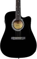Squier SA-105CE Electro Acoustic Dreadnought Cutaway Black