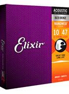Elixir Nanoweb Acoustic 12 String Set Light Gauge 10-47