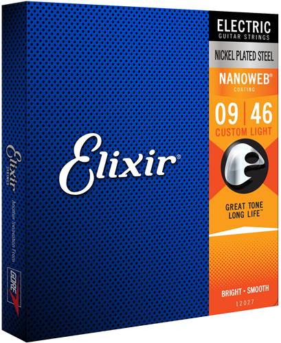 Elixir Nanoweb Electric Custom Light Gauge 9-46