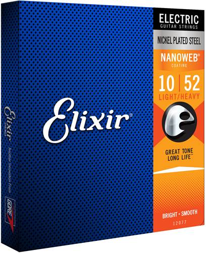 Elixir Nanoweb Electric Hybrid Gauge 10-52  