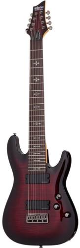 Schecter Demon 8 Crimson Red Burst