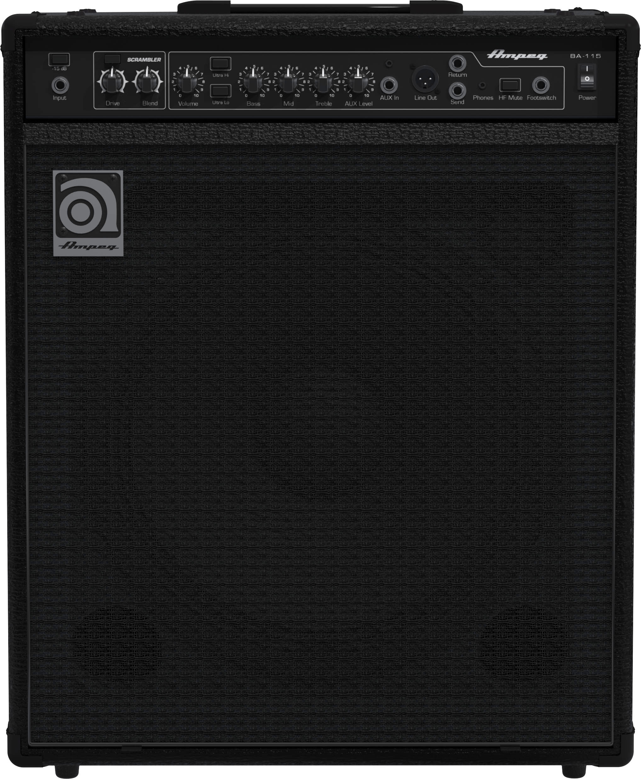 Ampeg BA-115V2 1x15 Bass Combo Solid State Amp