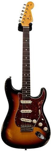 Fender Custom Shop 1963 Strat Heavy Relic Faded 3 Tone Sunburst Master Built by Todd Krause