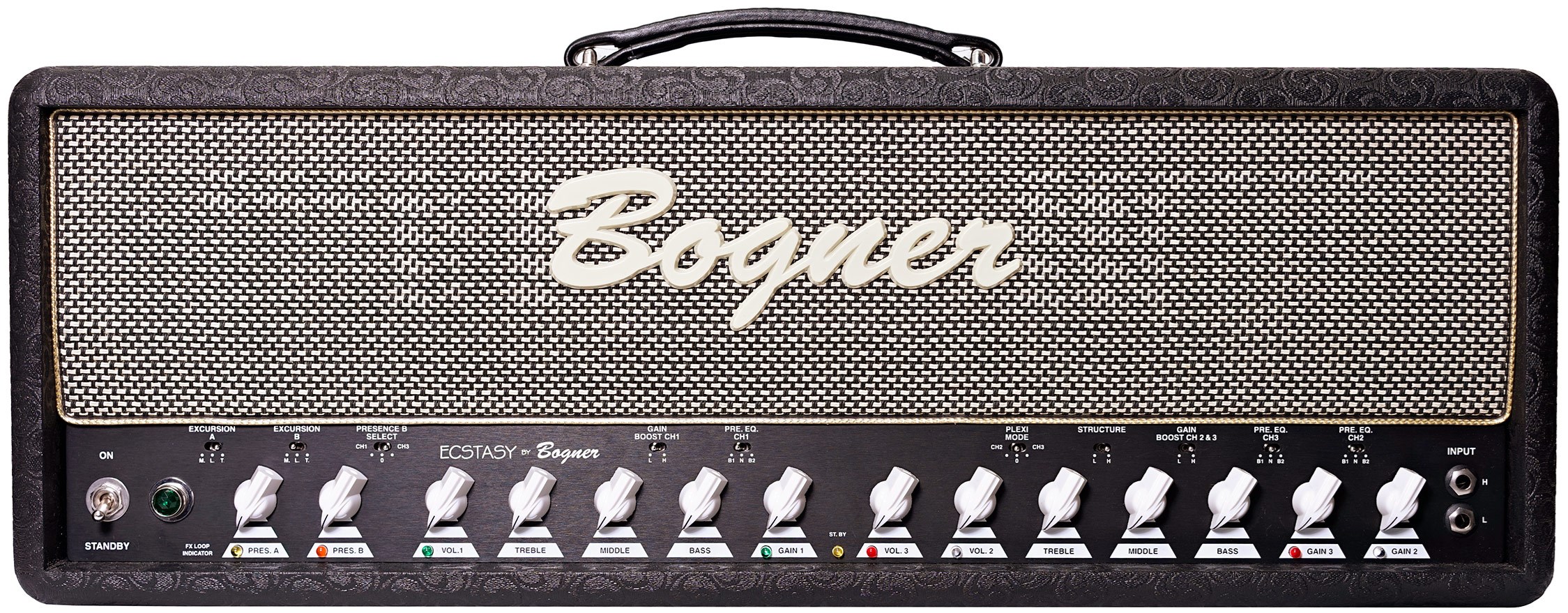 Bogner Ecstasy 101B EL34 Comet/Salt and Pepper Valve Amp Head guitarguitar