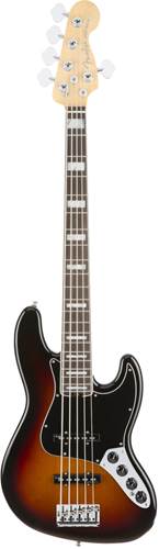 Fender American Elite Jazz Bass V RW 3 Colour Sunburst