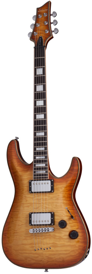 Schecter C-1 Custom Natural Vintage Burst